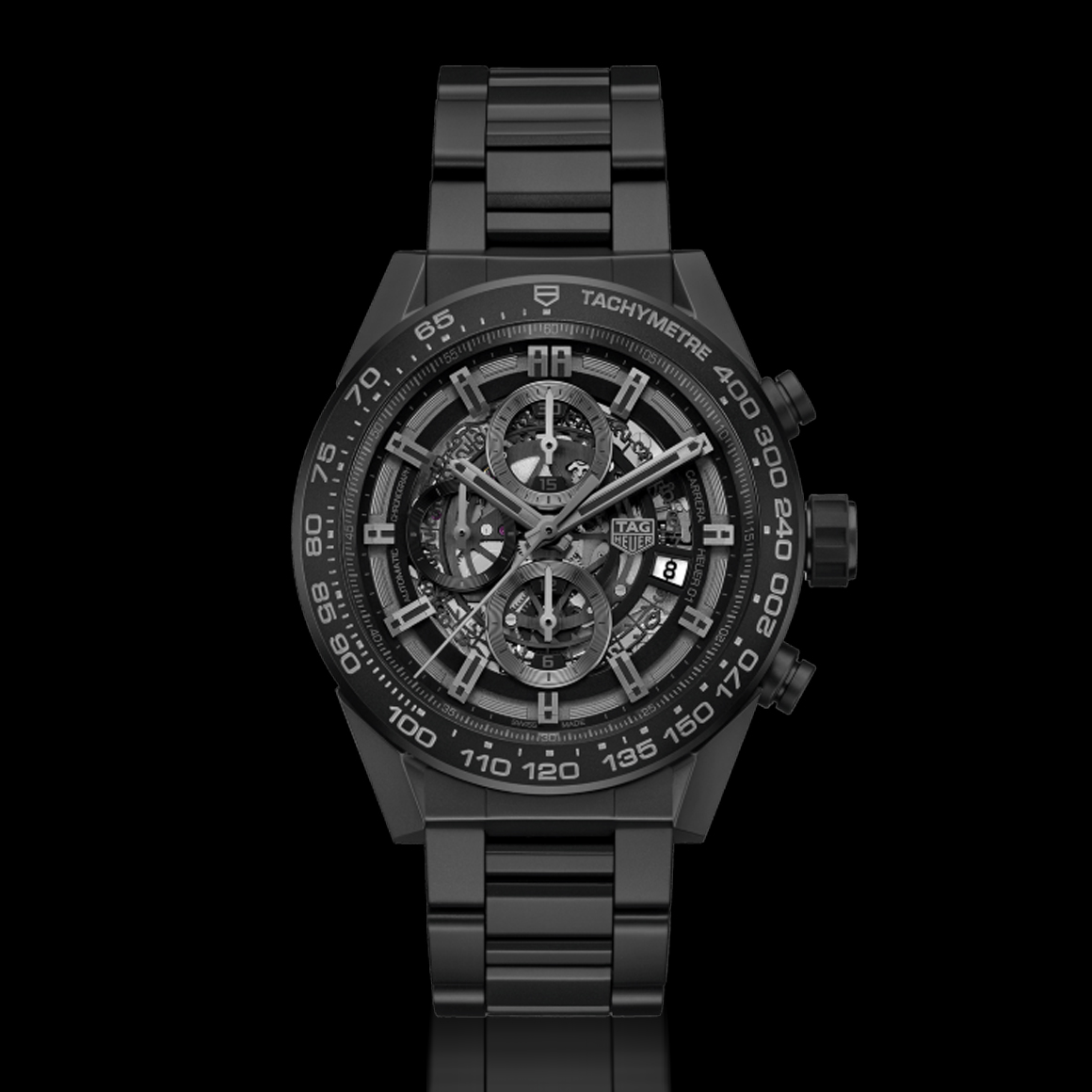 TAG Heuer カレラ キャリバー ホイヤー01 フルブラック マットセラミック - 岡山県でブランド時計・腕時計の正規販売店ならアイジ