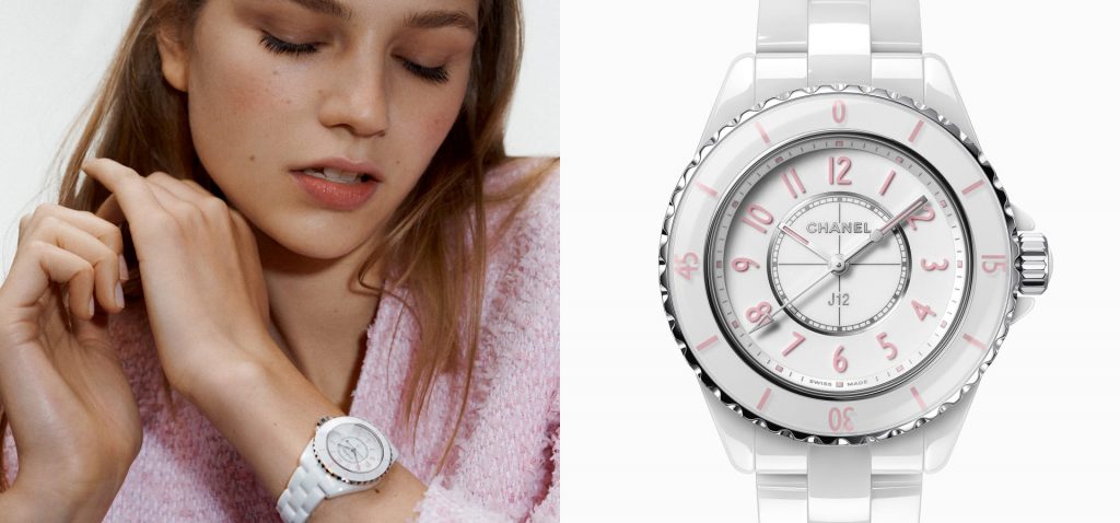 pink chanel watch